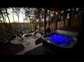 Mountain View, hot tub, fire pit, game room