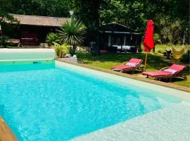 Hacienda de la Canopée avec piscine chauffée au sel