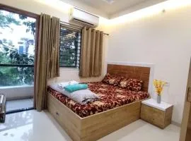 Park facing 1BHK flat with a big balcony