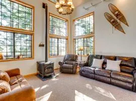 Deck with Mountain Views Cabin in Bear Valley!