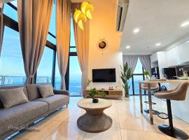 Loft Suite Johor Bahru Legoland 6Pax，位于Iskandar Puteri的带按摩浴缸的酒店
