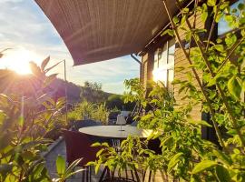 Odenwald-Lodge mit Infrarotsauna und E-Ladestation im Naturpark Odenwald "Haus Himmelblau"，位于Reichelsheim的酒店