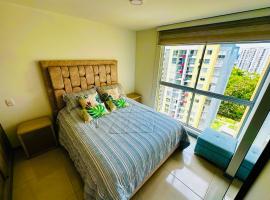 Apartamento en zona residencial exclusiva con piscina，位于多斯克布拉达斯的酒店