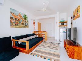 Jasiri Apartment, Beautiful ocean-view 2 bedroom home in Fumba Town，位于Dambani的酒店