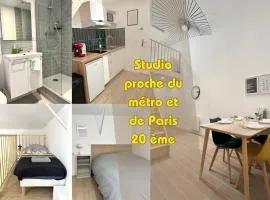 735 Cosy studio mezzanine près de Paris et métro