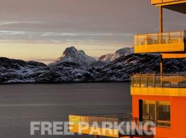 Central Apartment in Bodø with ocean view，位于波多的酒店