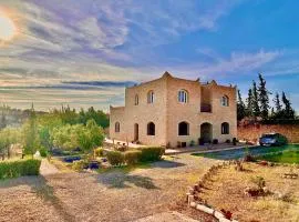 QUIET OASIS Luxury Stone Villa with Panoramic Views near Essaouira