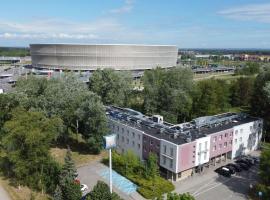 ibis budget Wrocław Stadion，位于弗罗茨瓦夫罗茨瓦夫-斯特拉霍维采机场 - WRO附近的酒店