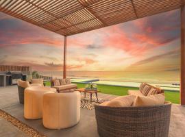 LN1 Casa Del Sol Pool, Hot Tub, Sauna Oceanfront，位于El Ñuro的别墅