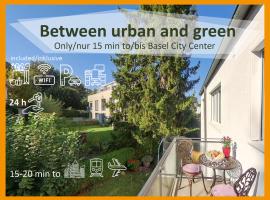 Amabello Apartment Colorful Art; 15-20 min von Basel, Bahnhof, Flughafen，位于巴塞尔的酒店