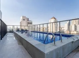 Prédio completo na Consolação com piscina no rooftop - Share Consolação