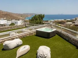 Magnificent Mykonos Apartment | Apartment Nexus | 2 Bedrooms | Private Terrace with Jacuzzi | Outdoor Dining Area & BBQ | Kalafatis