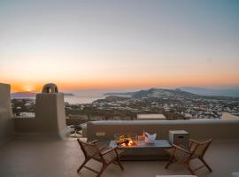 露娜圣托里尼套房旅馆，位于皮尔戈斯的酒店