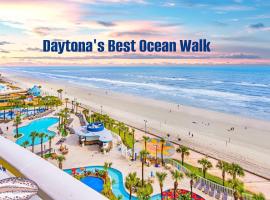 2 BR Resort Condo Direct Oceanfront Wyndham Ocean Walk - Daytona Funland 1601，位于代托纳海滩的酒店