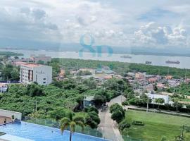 Mactan Newtown 8Newtown Boulevard Beach Condo RM9，位于Punta Engaño的公寓式酒店