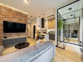 BalticSky Loft Premium, Apartament K o ł o b r z e g basen,jacuzzi,sauna,siłownia