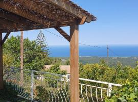 Appartement A Caserella entièrement rénové avec terrasse et vue panoramique sur mer，位于Valle-di-Campoloro的酒店