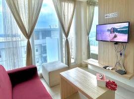 Onebad room - 1 ruang Tv & 1 Kamar tidur at Treepark serpong，位于Dadap的酒店