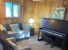 Cozy Cottage off Salmon River Tributary, in Town，位于Salmon的酒店