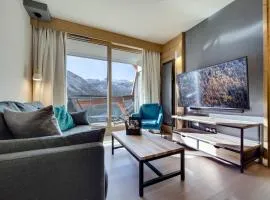 Appartement moderne au cœur de Tignes, 2 chambres, balcon, WiFi, linge fourni - FR-1-641-3