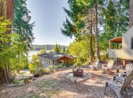 Gig Harbor Home Large Deck, Outdoor Dining Area