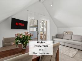 Ferienhausträume-Bodensee Apartment mit Dachterrasse，位于克罗伊茨林根的酒店