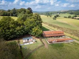 Romantic Shepherds Hut, Devon with outside bath
