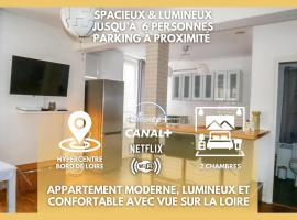 Moderne 60m2 vue sur la Loire hypercentre，位于布鲁瓦的酒店