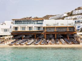 Mykonos Kosmoplaz Beach Resort Hotel，位于普拉迪斯亚罗斯的酒店