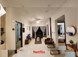 Novi Villa at Danga Bay, JB City Centre, 2BR, 6 pax, WiFi，位于新山的带按摩浴缸的酒店