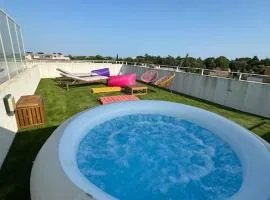 Luxueux 5 pc, Jacuzzi, rooftop, terrasse, clim