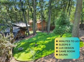 Family-Friendly Luxe Home with Sauna - mins to UO，位于尤金的酒店