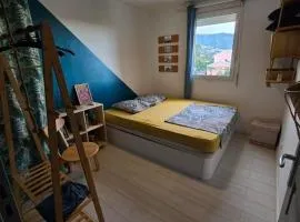 Chambre chez l'habitant cosy et moderne, vue sur montagne