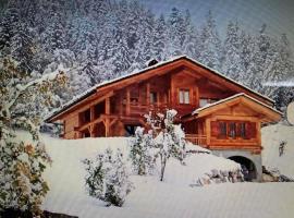 chalet classé 4 étoiles face aux Aravis plein sud 12 personnes，位于大博尔南的酒店