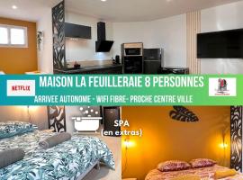 MAISON LA FEUILLERAIE-8 personnes-standing Appart，位于丰特奈勒孔特的酒店