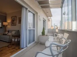 100 m² com terraço, garagem, A/C | 6x sem juros
