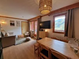 Appartement cosy 6 pers, au pied des pistes avec balcon et WiFi - FR-1-178-386