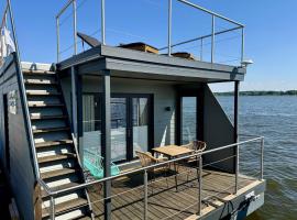 Hausboot bikini mit Dachterrasse in Schleswig am Ostseefjord Schlei，位于石勒苏益格的酒店