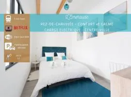 L'Emeraude Rez-de-chaussée - Parking privé -Zapart'Hôtels