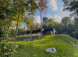 Luxury Mountain Retreat with Spa Near Mont Tremblant，位于La Conception的豪华酒店