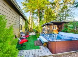 Hot Tub and Views Secret Garden Fort Bragg Cabin