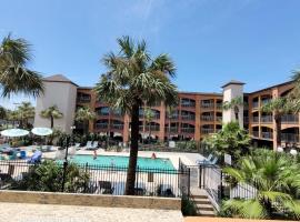 Beachfront Palms Hotel Galveston，位于加尔维斯敦的酒店