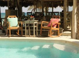 波萨达蓬彼德拉海滩酒店，位于图卢姆Parque Nacional Tulum附近的酒店