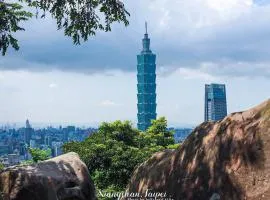 微光宿 LIGHt，位于台北松山机场 - TSA附近的酒店