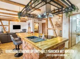 HARZER HEALING CENTER 2024 Romantische Landhauswohnung mit Fussbodenheizung,XXL Kochinsel,XXL Regenduschen,Modern,Hochwertig,Persönlich,Vollausgestattet