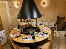 l'Echo des Glieres vue montagne centre village sauna & grill