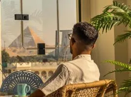 Fancy Pyramids View Khan Giza's Gem