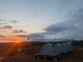 Hills and valley camping