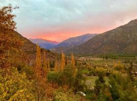 Cabaña Piedra y Viento，位于圣何塞德迈波的酒店