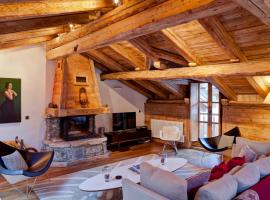 Maison de village chaleureuse au centre de Courchevel, près des pistes, 8 pers, 4 ch, luxe et confort - FR-1-568-18，位于谷雪维尔的酒店